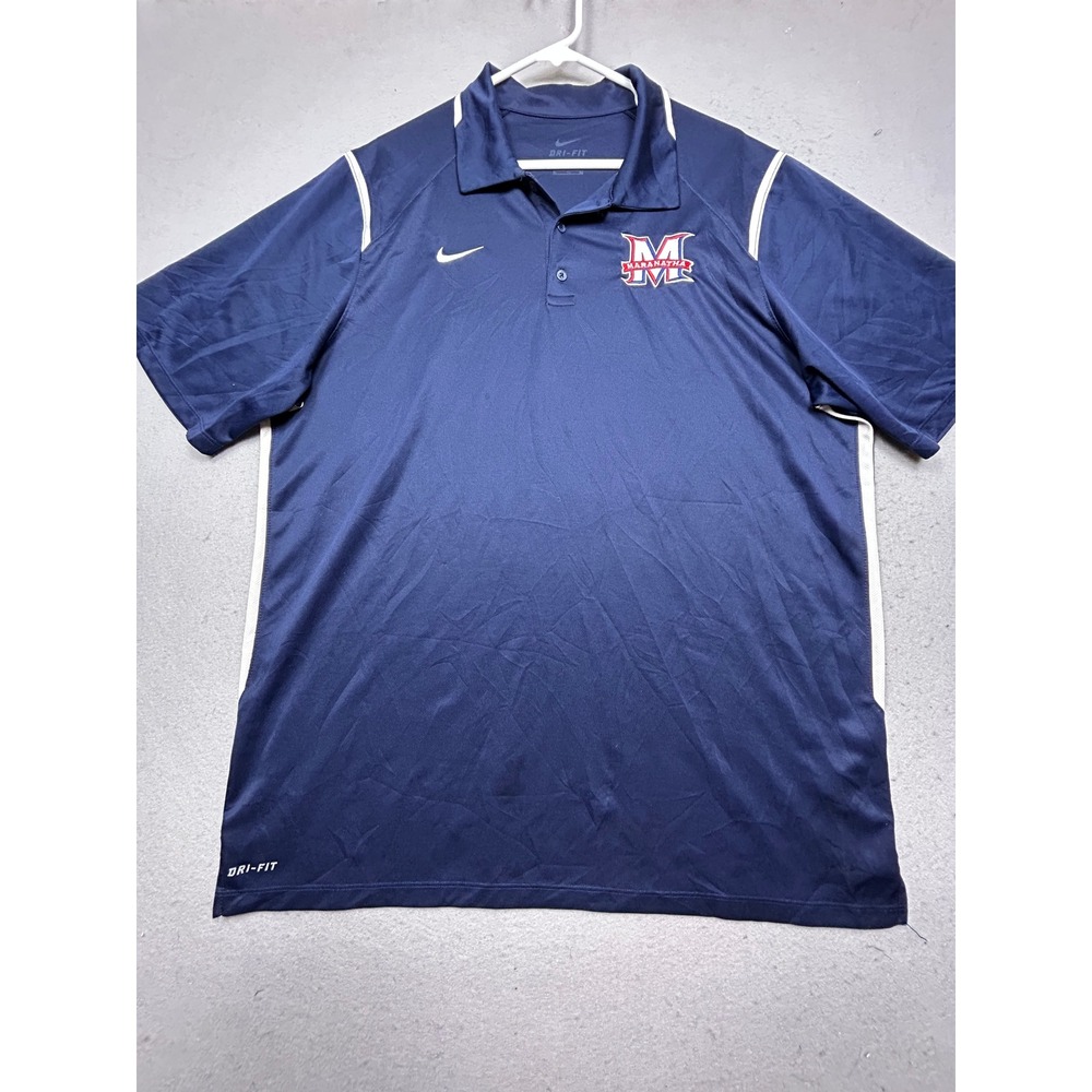 Nike Polo Shirt Dri-FIT Navy Blue XL Mens